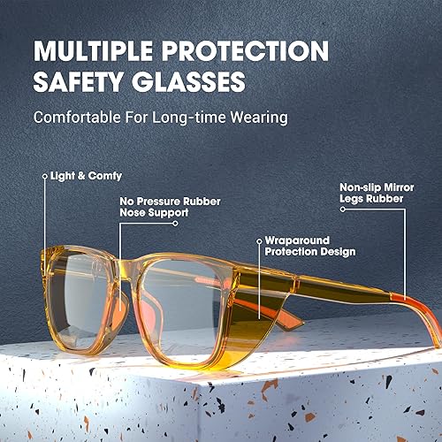 Miniatura 10 de Gafas de seguridad antivaho Gafas protectoras anti luz azul gafas de protección para mujeres y hombres
