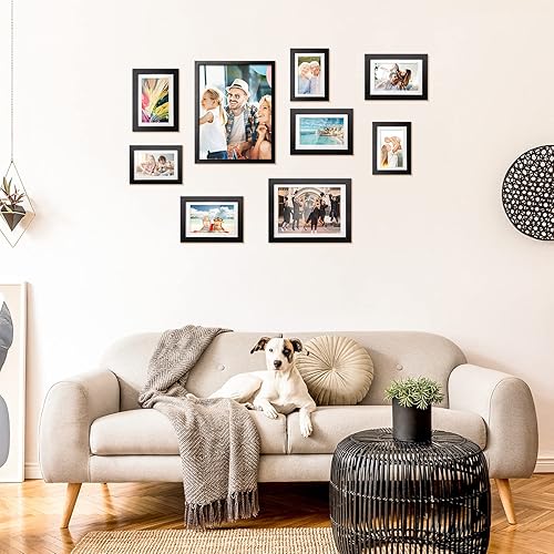 Miniatura 8 de TWING Portarretratos de 11 x 14 pulgadas con textura ondulada, para exhibir imágenes de 8 x 10 pulgadas con paspartú o de 11 x 14 pulgadas sin