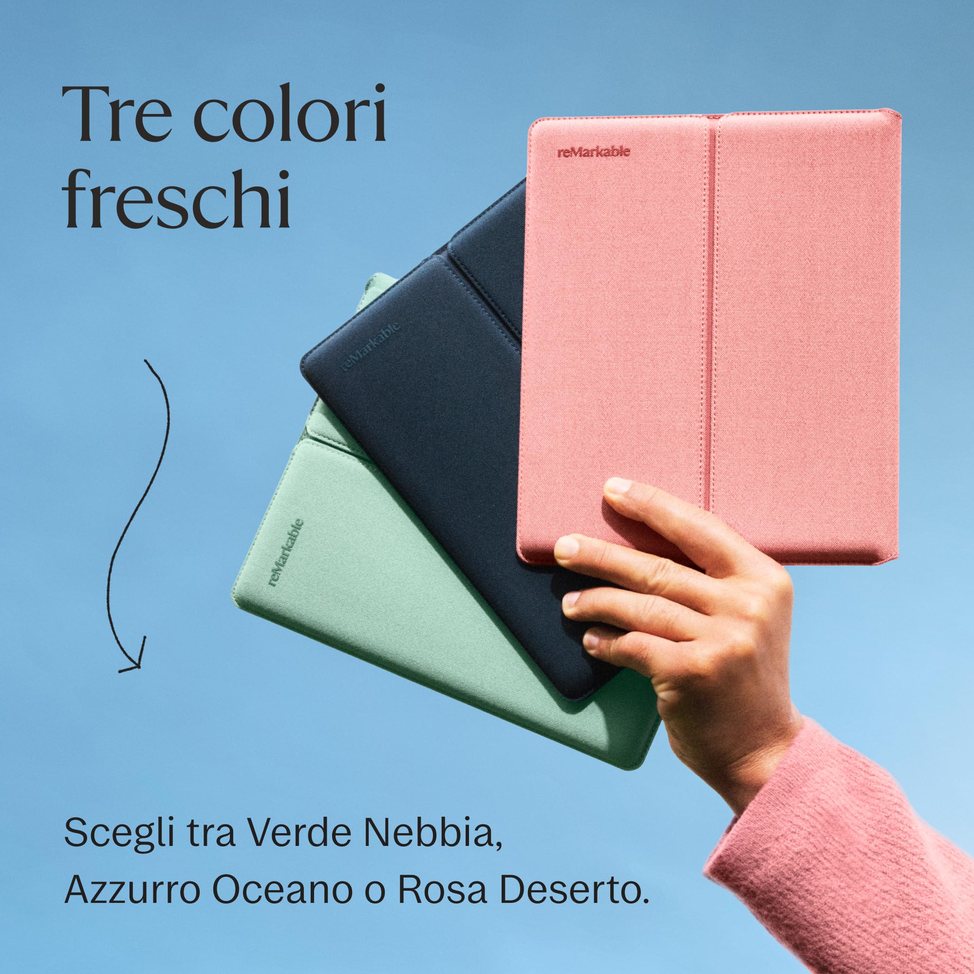 Sleeve Folio per reMarkable Paper Pure – Azzurro Oceano