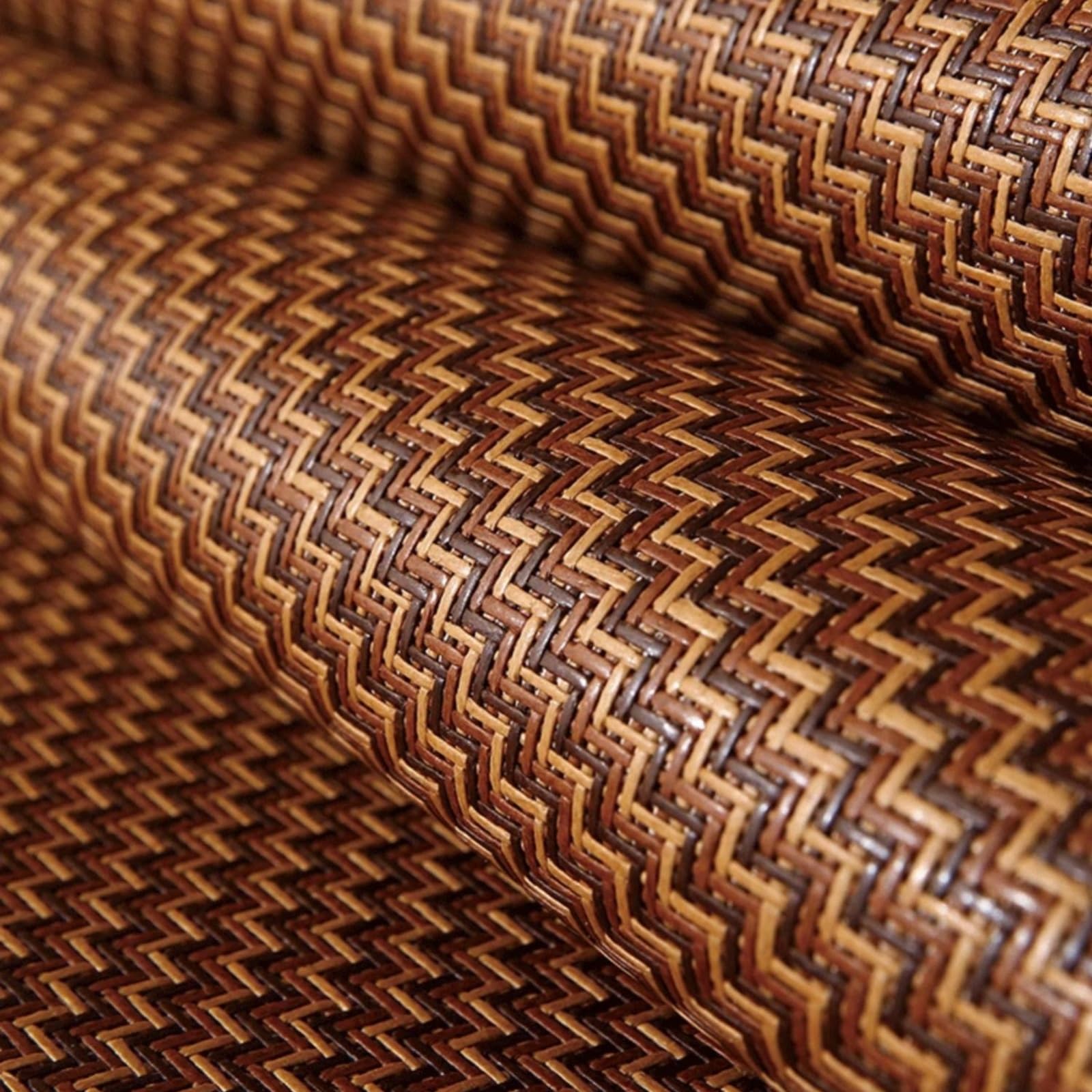 Tappetino refrigerante su entrambi i lati in rattan traspirante e paglia di bambù per estate e inverno, morbido e assorbente, design confortevole per animali domestici e umani, ideale per l'uso nella
