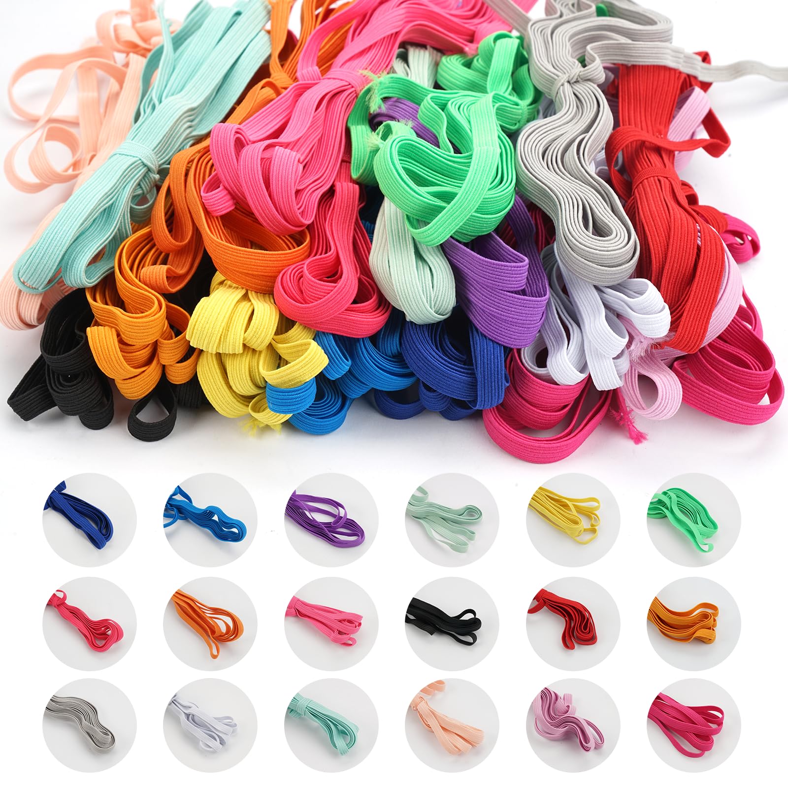 Bandes élastiques Pour Couture – Élastiques TPU Blancs – Lot De Bandes D'étirement