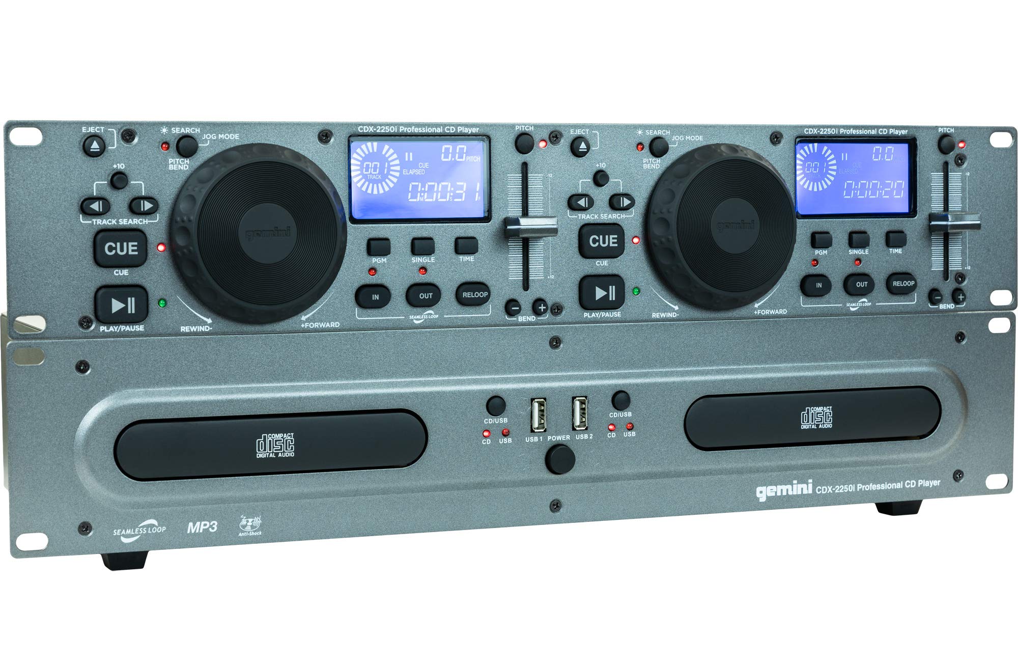 Gemini CDX2250 Lecteur multimédia Noir