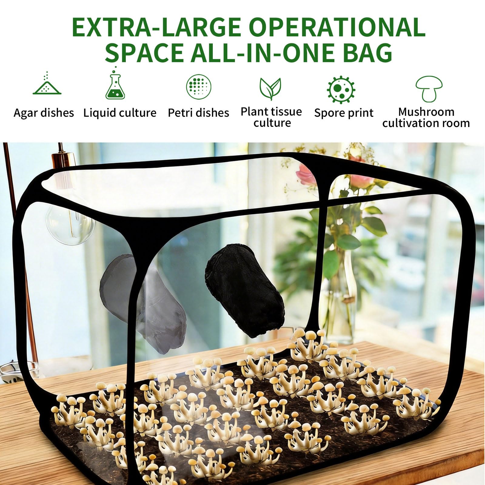 Still Air Box, tenda per la coltivazione di funghi, grande stazione di lavoro ad aria pulita, robusta cappa per coltivare borse, coltivatori e scienziati domestici