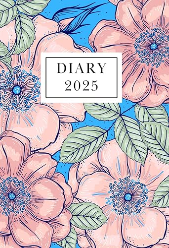 2025 Diary A6 Week to View: Dated From January To December | Perfect For Appointments, Reminders, Scheduling | To-Do List and Notes ... Pretty Floral Cover