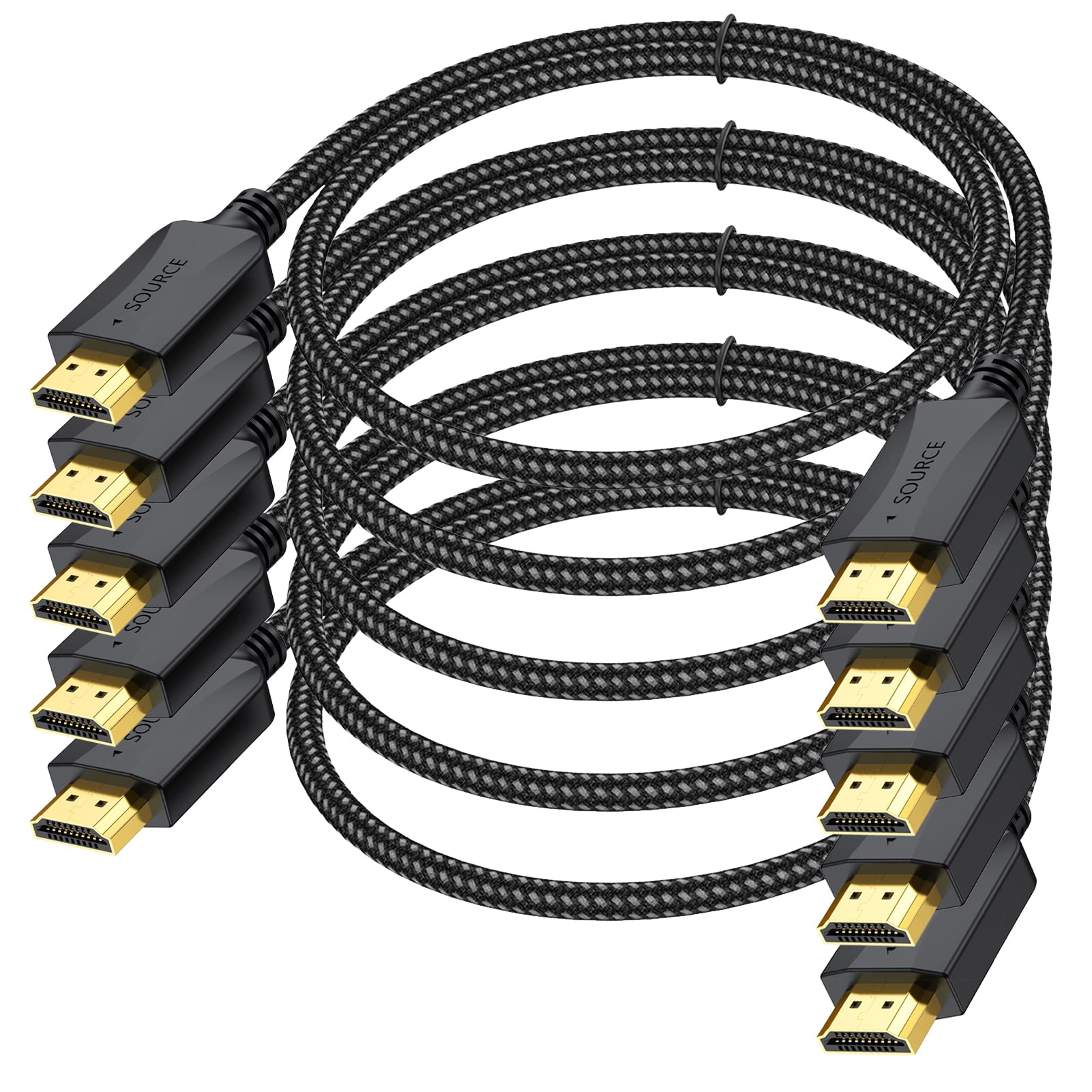 Cable HDMI 3.3ft con conectores resistentes y transmisión de vídeo fluida 8