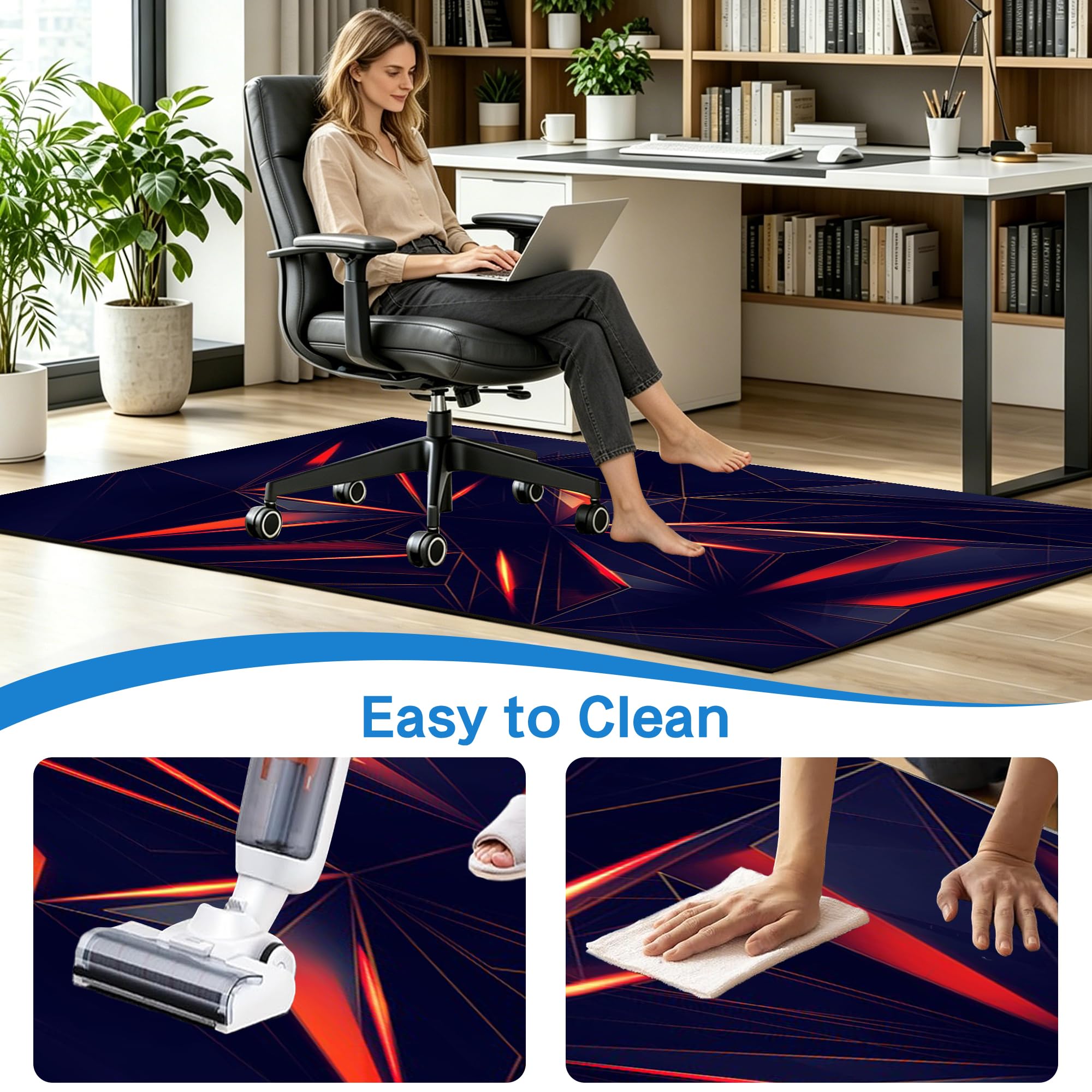 Tapis de Sol Gamer, Tapis Chaise de Bureau 200 x 220 cm
