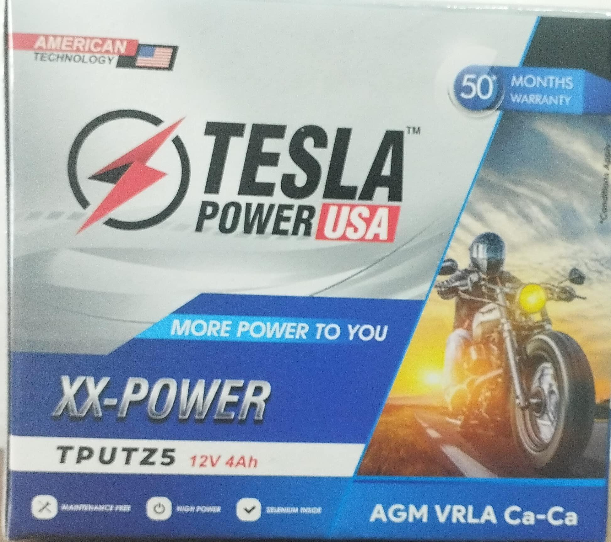 Two Wheeler Battery TPUTZ5 - 12 volt