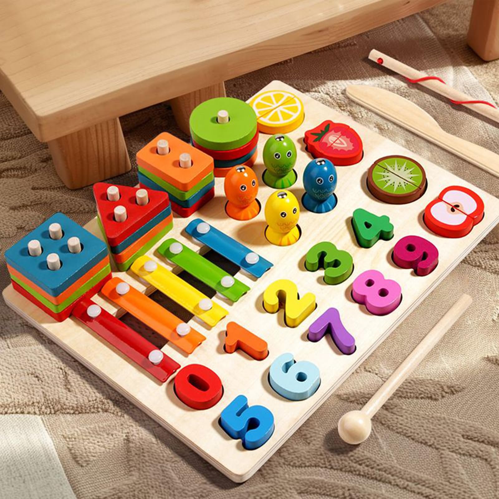 Giochi In Legno Da Ordinare E Impilare Giocattolo Prescolare Educativo
