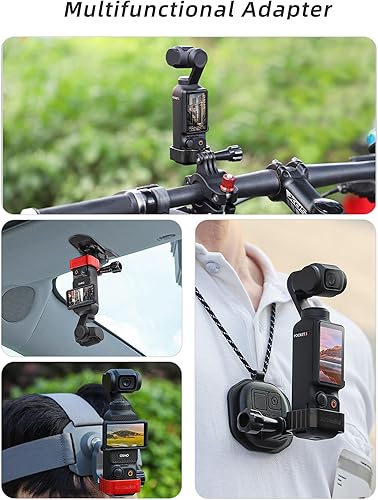 Miniatura 2 de Adaptador de expansión para DJI Osmo Pocket 3, Kit de adaptador de soporte de montaje de cámara para DJI Osmo Pocket 3 Accesorios (negro)