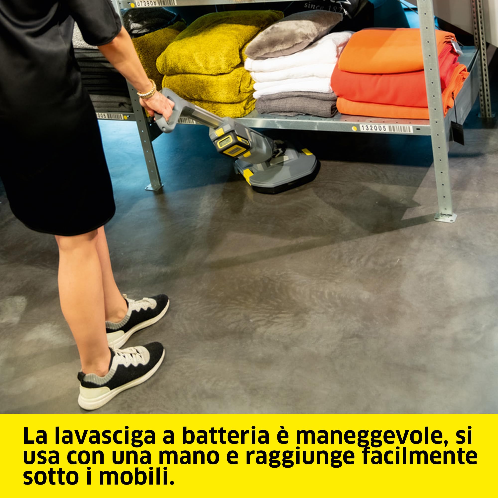 Kärcher BR 30/1 Lavapavimenti professionale a batteria, Fino a 200m², 650 rotazioni/min., 2 rulli inclusi, pulizia rapida ed efficace per tutti i tipi di pavimento, adatta a piccole aziende