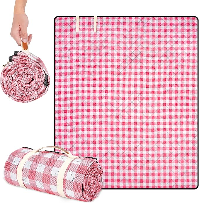 G GOOD GAIN Picnic Blanket Machine Washable, Extra Large