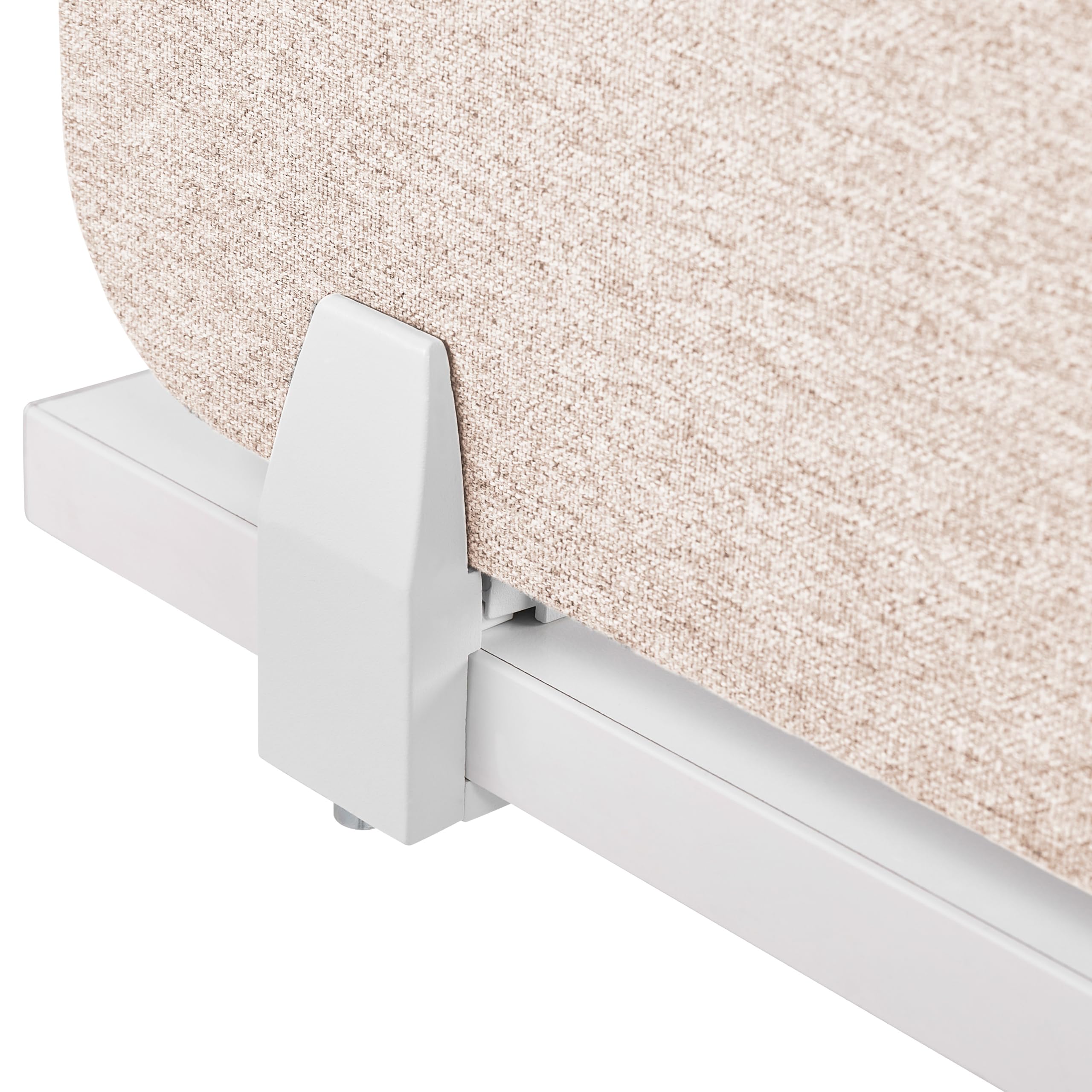 Beliani Panneau de Bureau Acoustique en Feutre Pet Tissu 120 x 40 cm Beige Wally