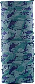Flying Fisherman SunBandit Multifunctional Headwear Bandana, UV Protective Face Mask and Neck Gaiter, 12 Ways to Wear, Marlin Camo