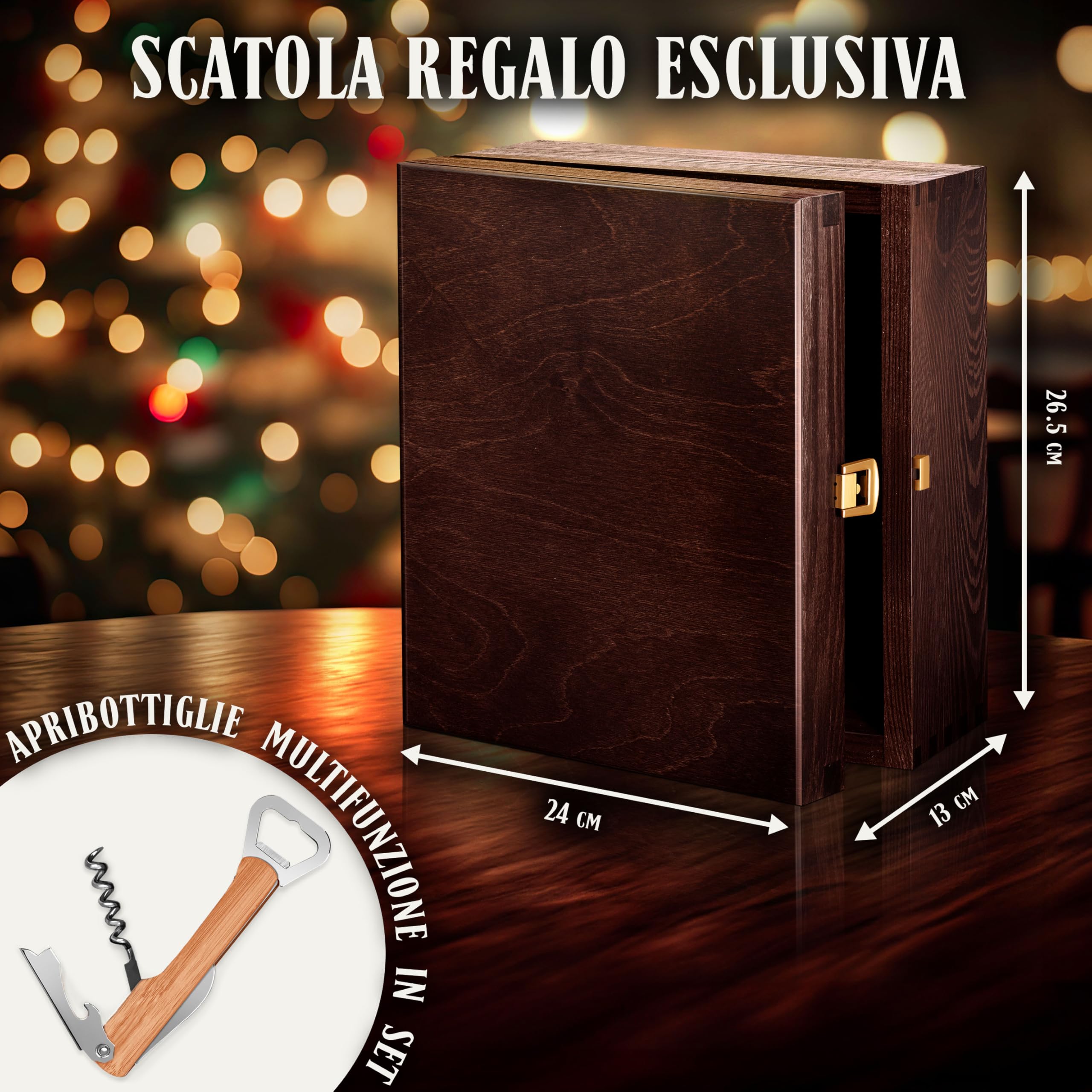 Maverton 2 Calici da vino Rubino - incisione personalizzata - 300 ml - con gambo nero - pensiero speciale per nozze - adatti per vino secco e dolce - unici per coppia - regalo di Natale - art decò