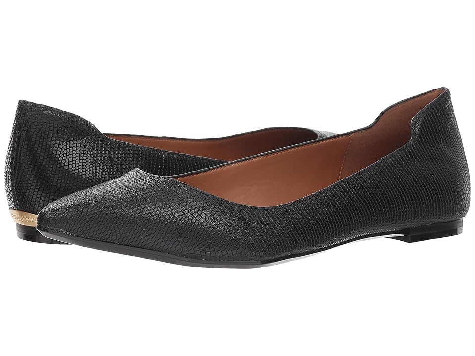 

Calvin Klein Giannis (Black Shiny Lizard) Women's Shoes