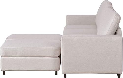 Miniatura 7 de kevinplus Sofá modular de 130.7 pulgadas para sala de estar, sofá moderno de 4 asientos con diván movible otomana para apartamento, oficina,