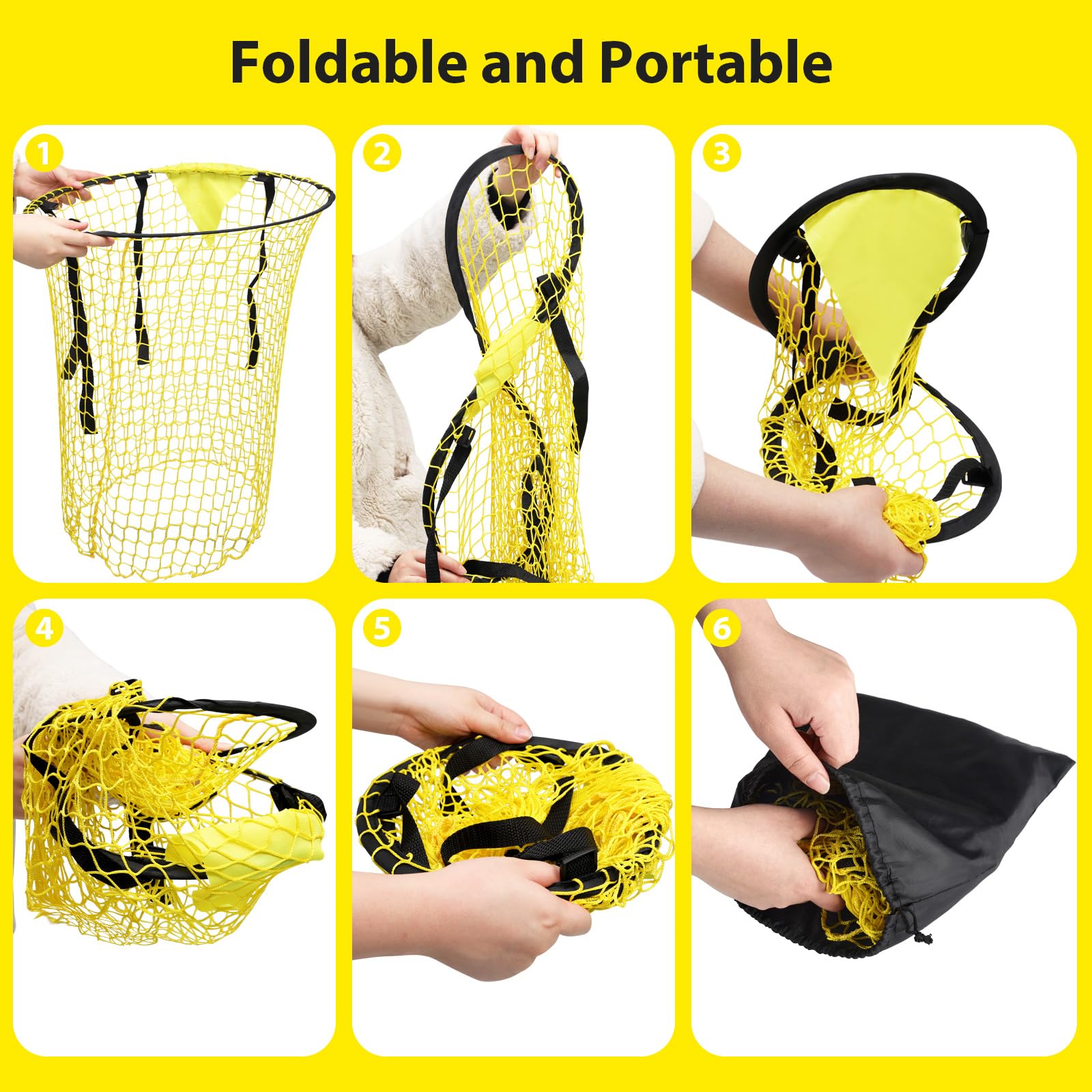 2er-Set Fußball-Zielnetz – 45x60 Cm, Gelb-schwarz, Für Präzises Training 2er-Set Fußball-Zielnetz – 45x60 Cm, Gelb-schwarz, Für Präzises Training