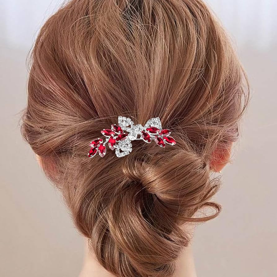 赤色クリスタル装飾ヘアクリップ 000000008989_2_81LsJ1r.jpg