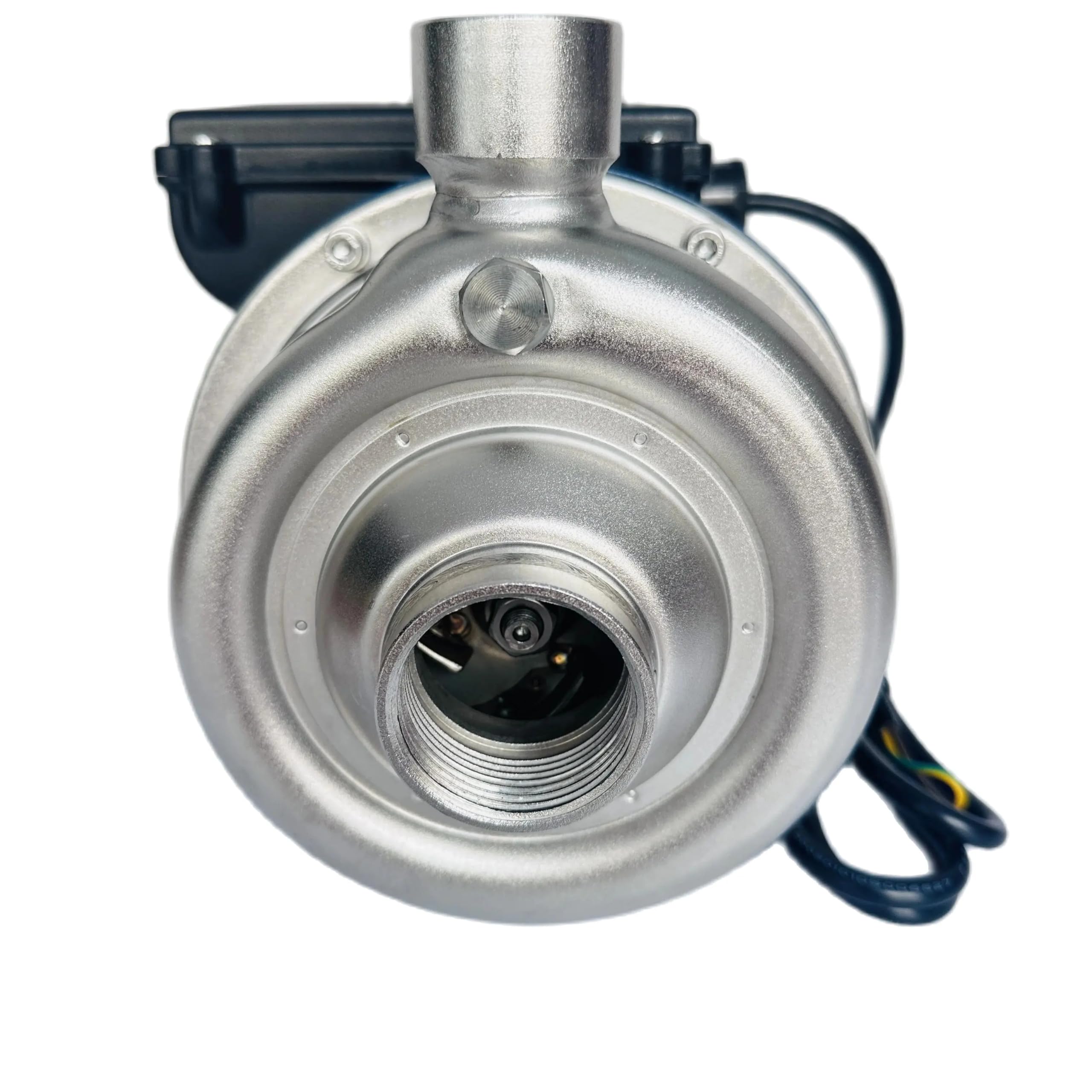 Bomba centrífuga de acero inoxidable de 0,25 kW, impulsor semiabierto, caudal de 2,4 m³/h, cabezal de 9 m, for transferencia de agua industrial y alimentaria(250W)
