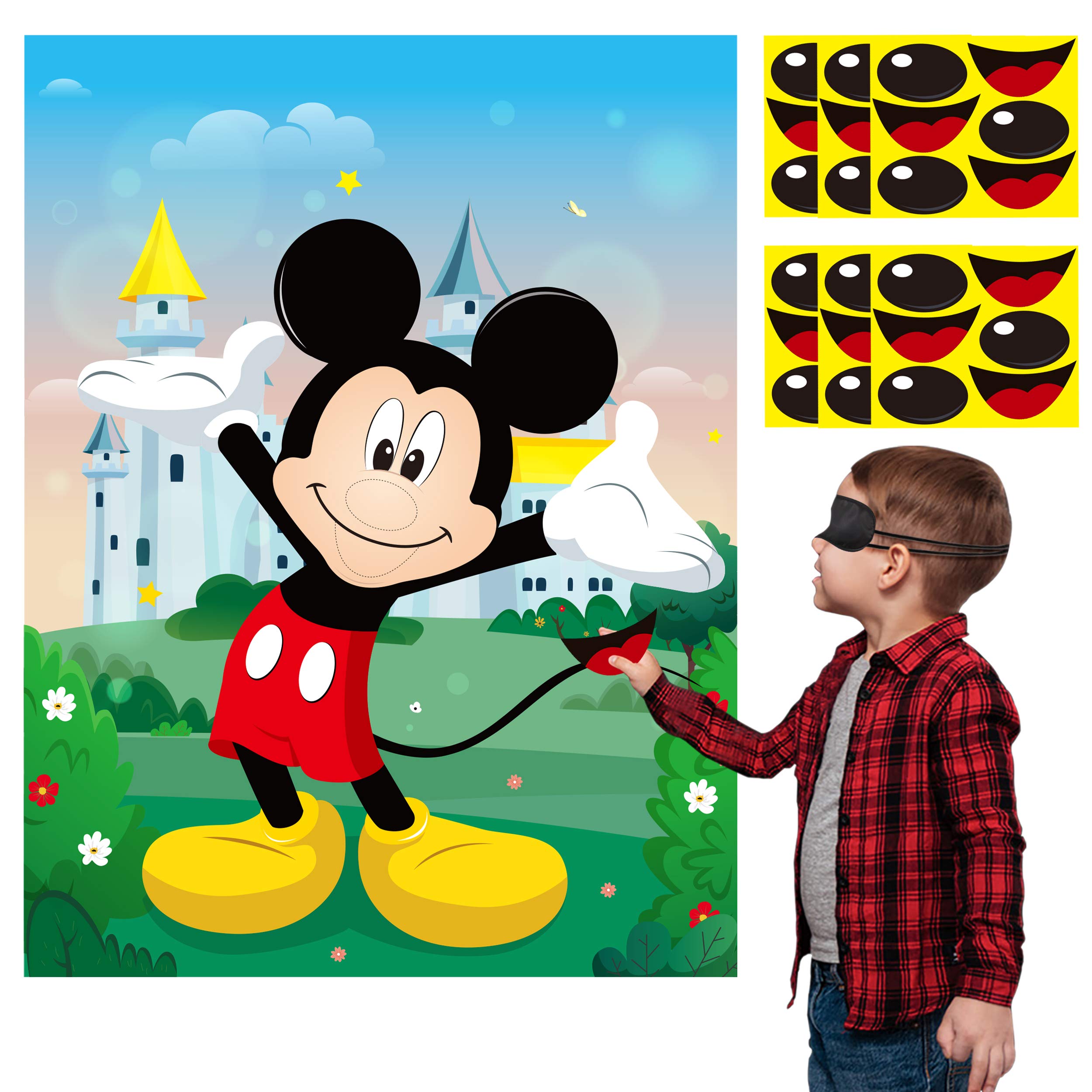 Buy PANTIDE Pin The Nose And Mouth On Mickey Mouse Party Games For Kids 