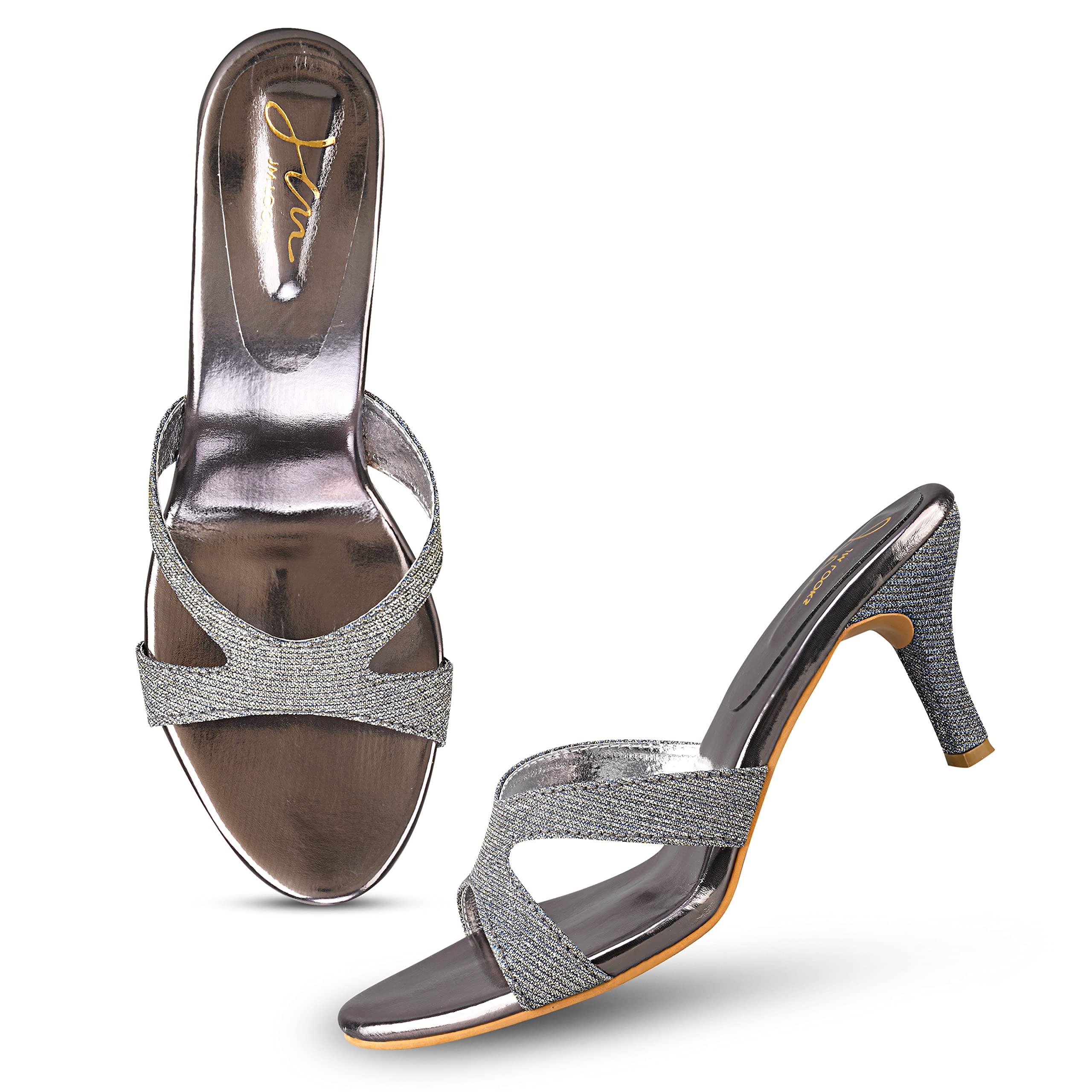 JM LOOKS Heel Sandal Stylish Fashionable Comfertable Women & Girls Heel Sandals MR-1-Grey_37 (B0C4P2QCKY) Amazon Price History, Amazon Price Tracker