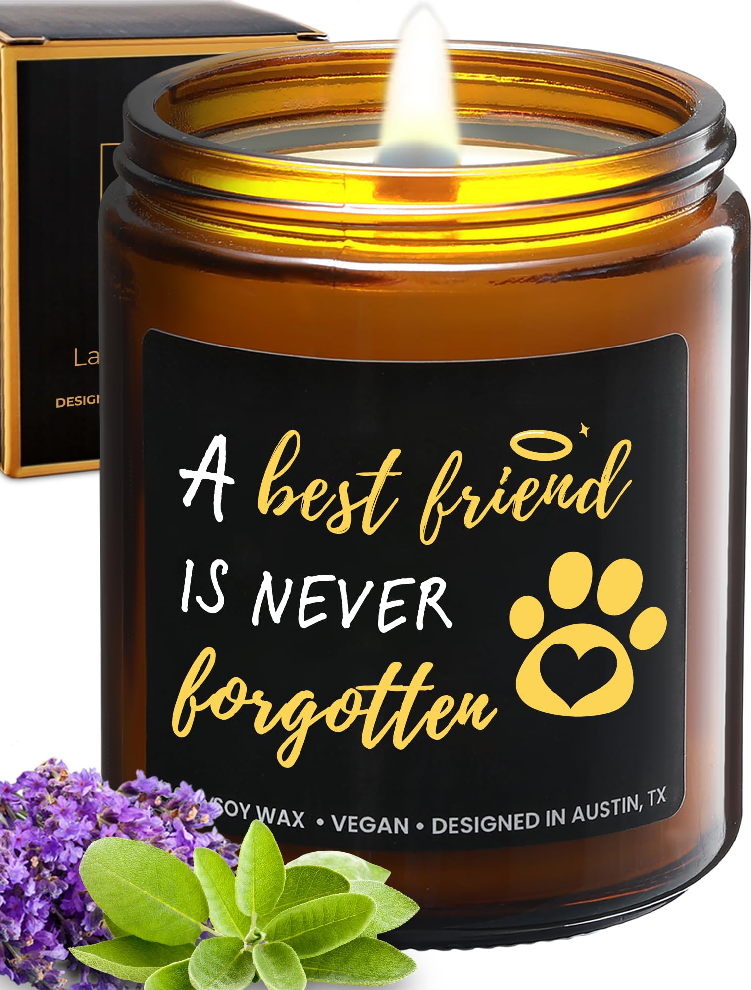 Rosa Vila Pet Memorial Candle