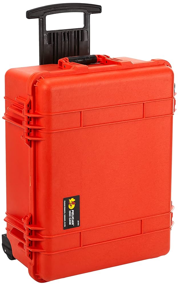 Amazon.com: Pelican 1560 Case With Foam (Orange) : Sports