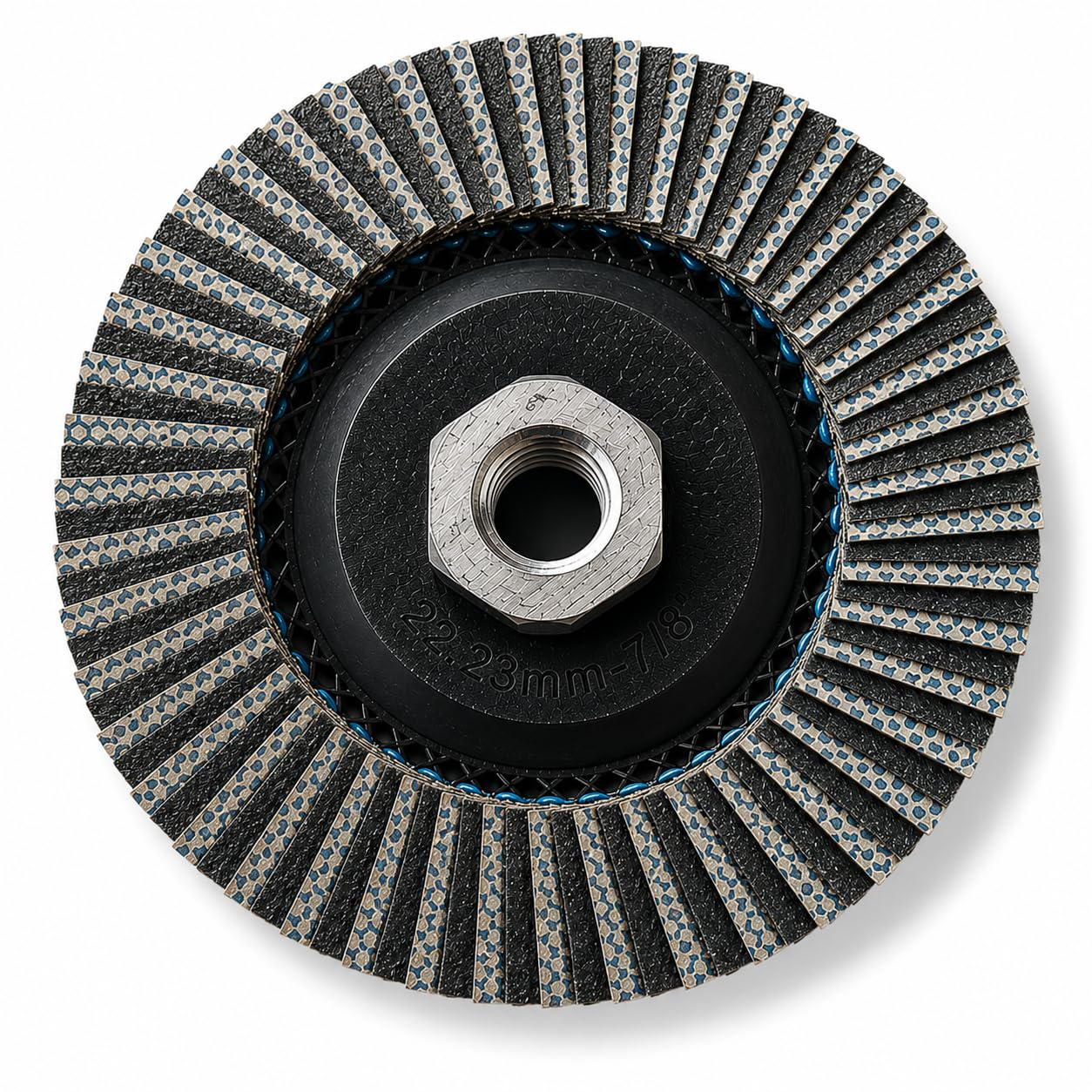 Disco diamantato a lamelle Ø115 mm grana 120 – levigatura e finitura piastrelle, pietra, cemento – foro 22,23 mm per smerigliatrice – Outillage Carreleur 2.0