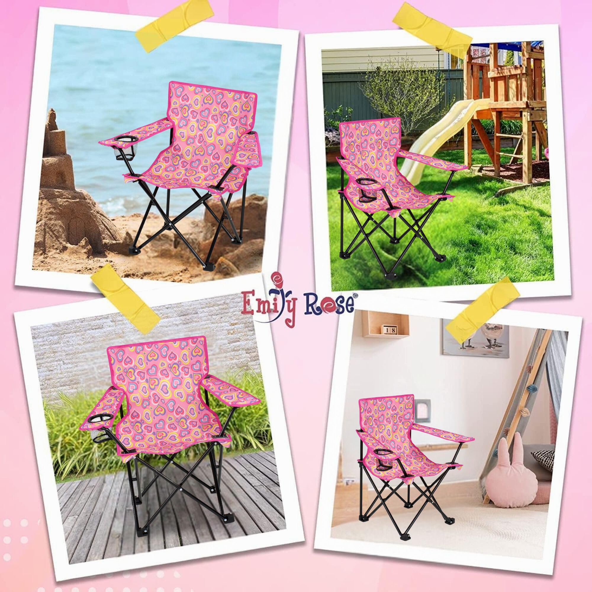 子供用の椅子は折り畳み式で持ち運びに便利である 子供用の椅子は折り畳み式で持ち運びに便利である Amazon.co.jp: