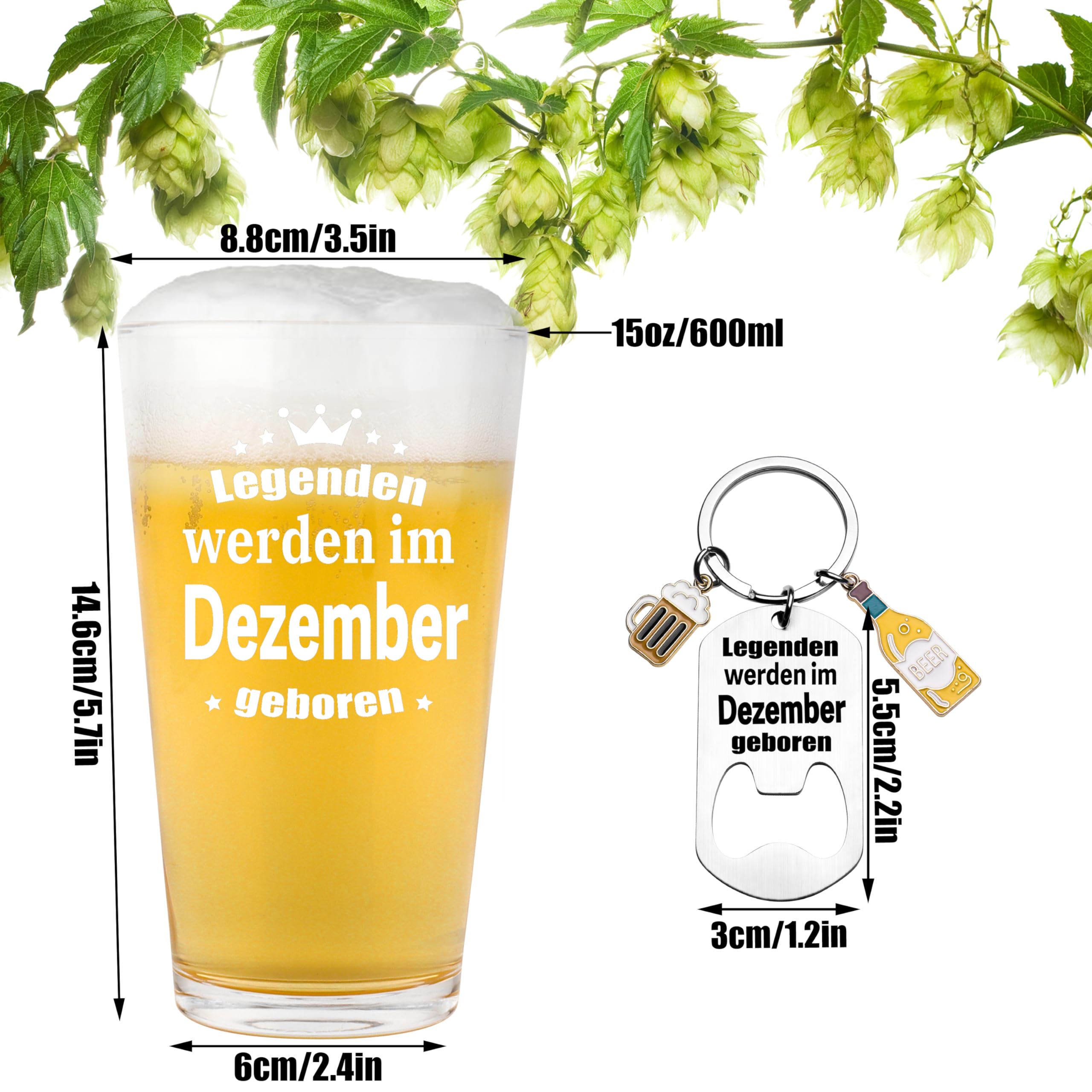 Bier Schlüsselanhänger Edelstahl - Personalisierbares Geschenk Für Männer