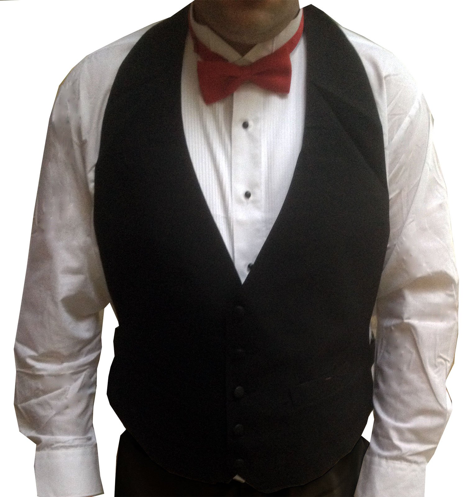 Broadway TuxmakersMens Backless Black Vest New