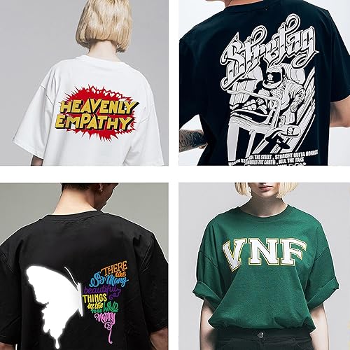 Miniatura 6 de FUNKAKA HTV - Rollos de vinilo de transferencia de calor, vinilo azul claro para planchar, vinilo HTV de 12 pulgadas x 9 pies, fácil de cortar y