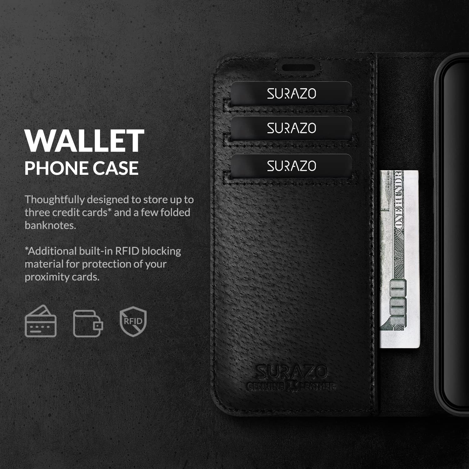 Amazon.com: SURAZO Mobile Phone Case for Apple iPhone 16 Leather