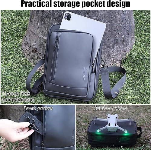 Miniatura 3 de FRONET Mini 4 Pro funda, funda de transporte para DJI Mini 4 Pro, Mini 33 Pro Drone Fly More Combo Accesorios Bolsa de hombro Mochila de