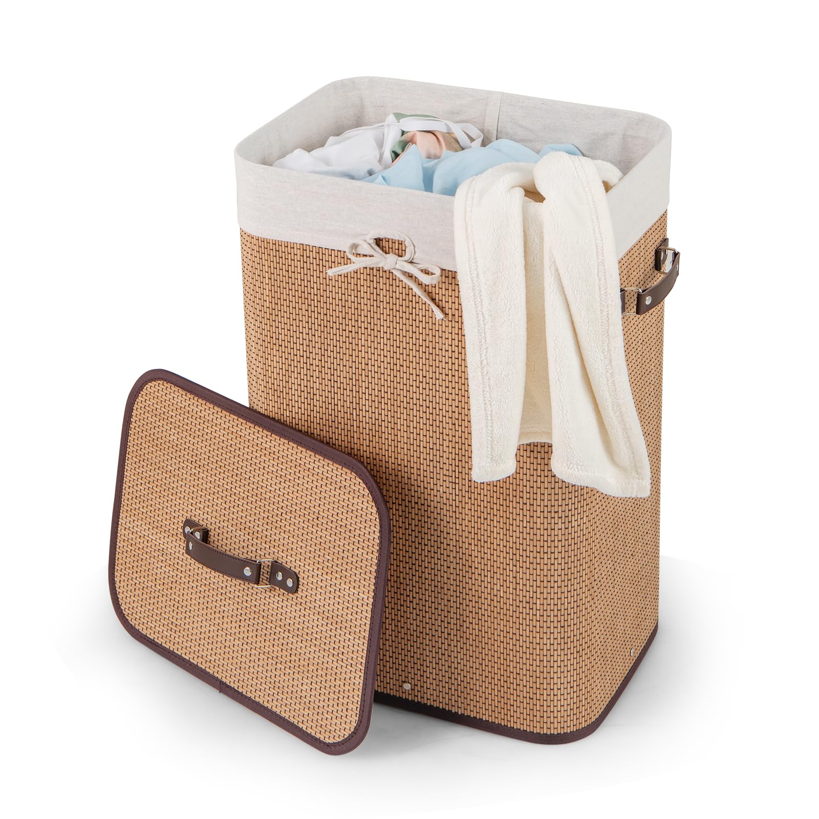 GOFLAME Bamboo Laundry Hamper