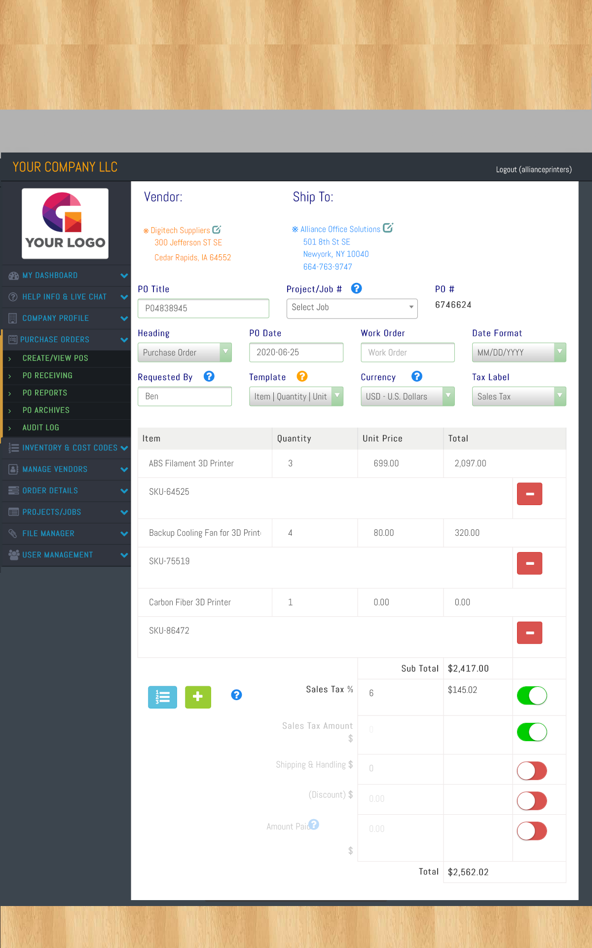 Purchase Order Builder App - App on Amazon Appstore