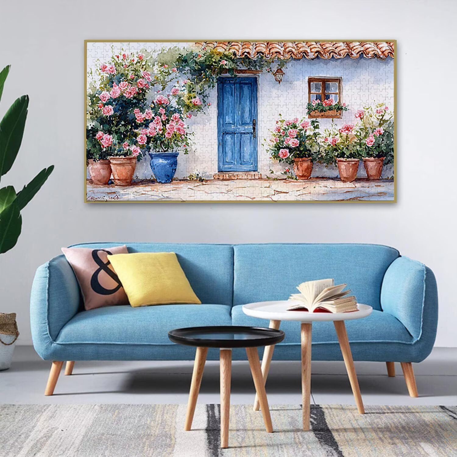 Puzzle para Adultos 1692 Piezas, Cabaña de flores Puzzle, Difícil, Desafiante, Rompecabezas Encajan Perfectamente, Letras en la Parte Posterior, sin Polvo, Regalo para Personas Mayores (179x31cm) v477