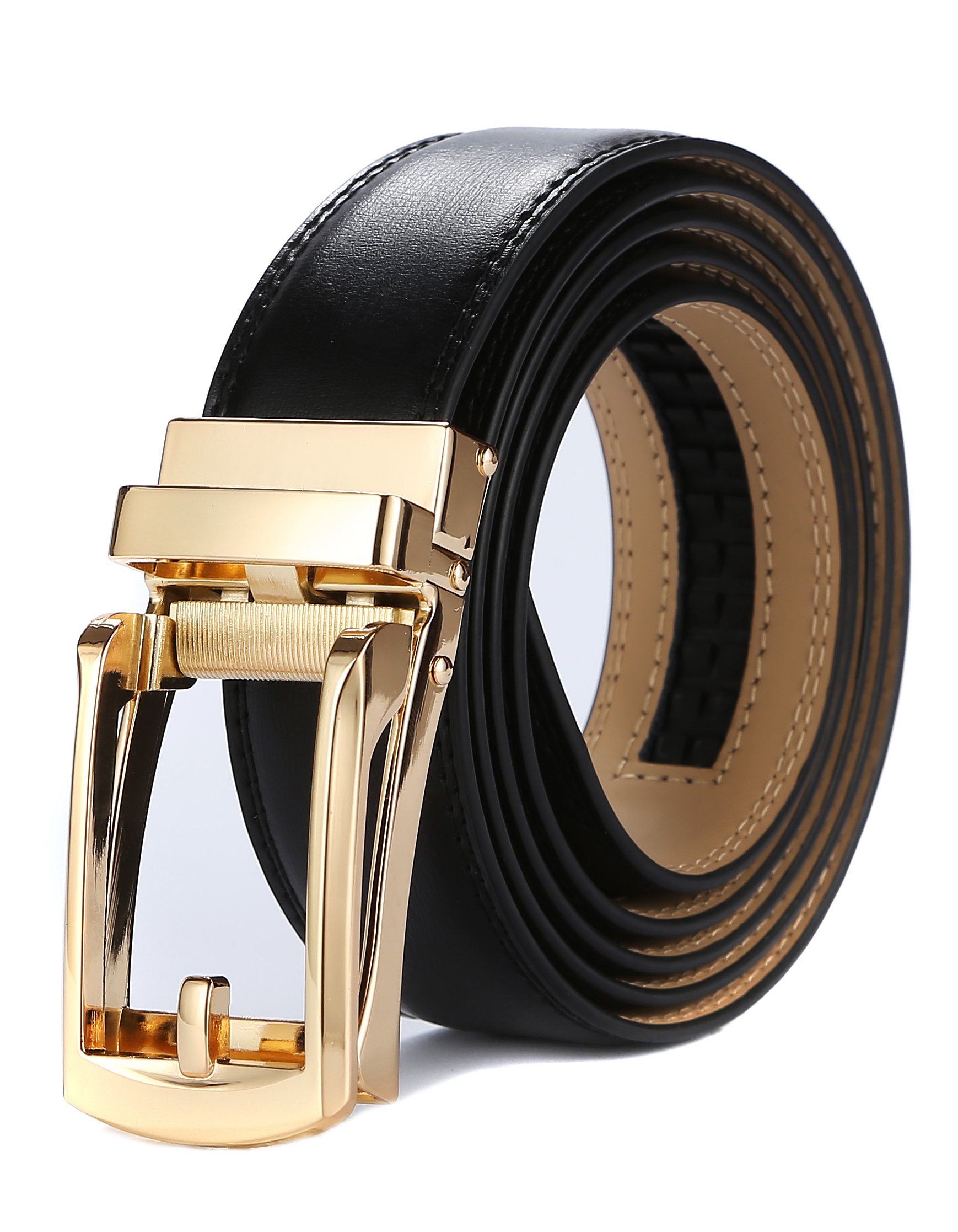Tonywell Mens Leather Ratchet Belt