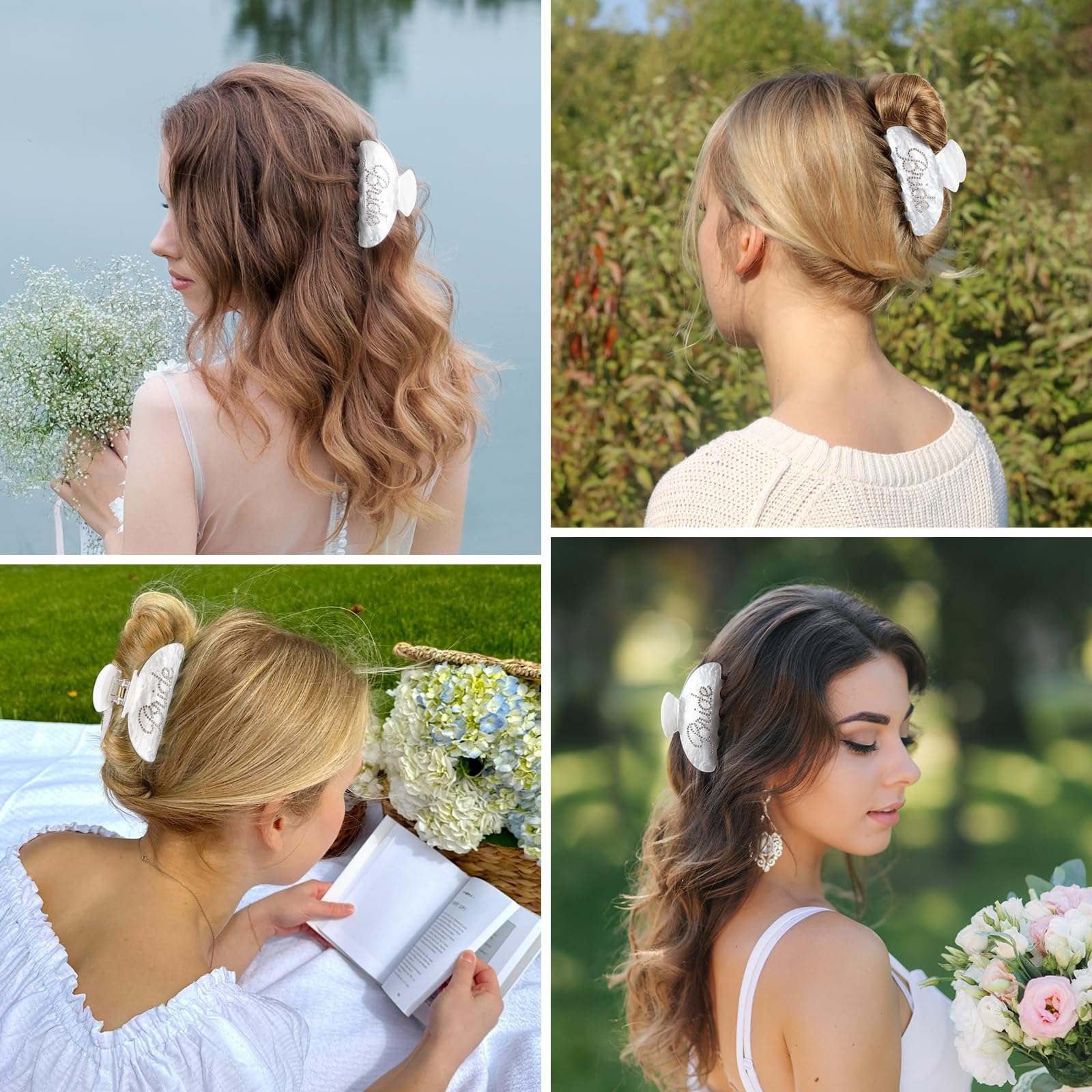 Pinzas para el cabello de novia, regalos de novia, regalos de despedida de soltera, accesorios para el cabello de despedida de soltera 2