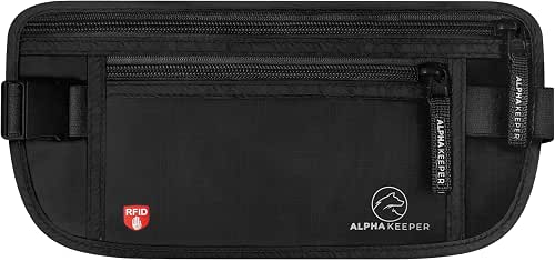Alpha Keeper Money Belt for Travel Hidden Under Clothes –