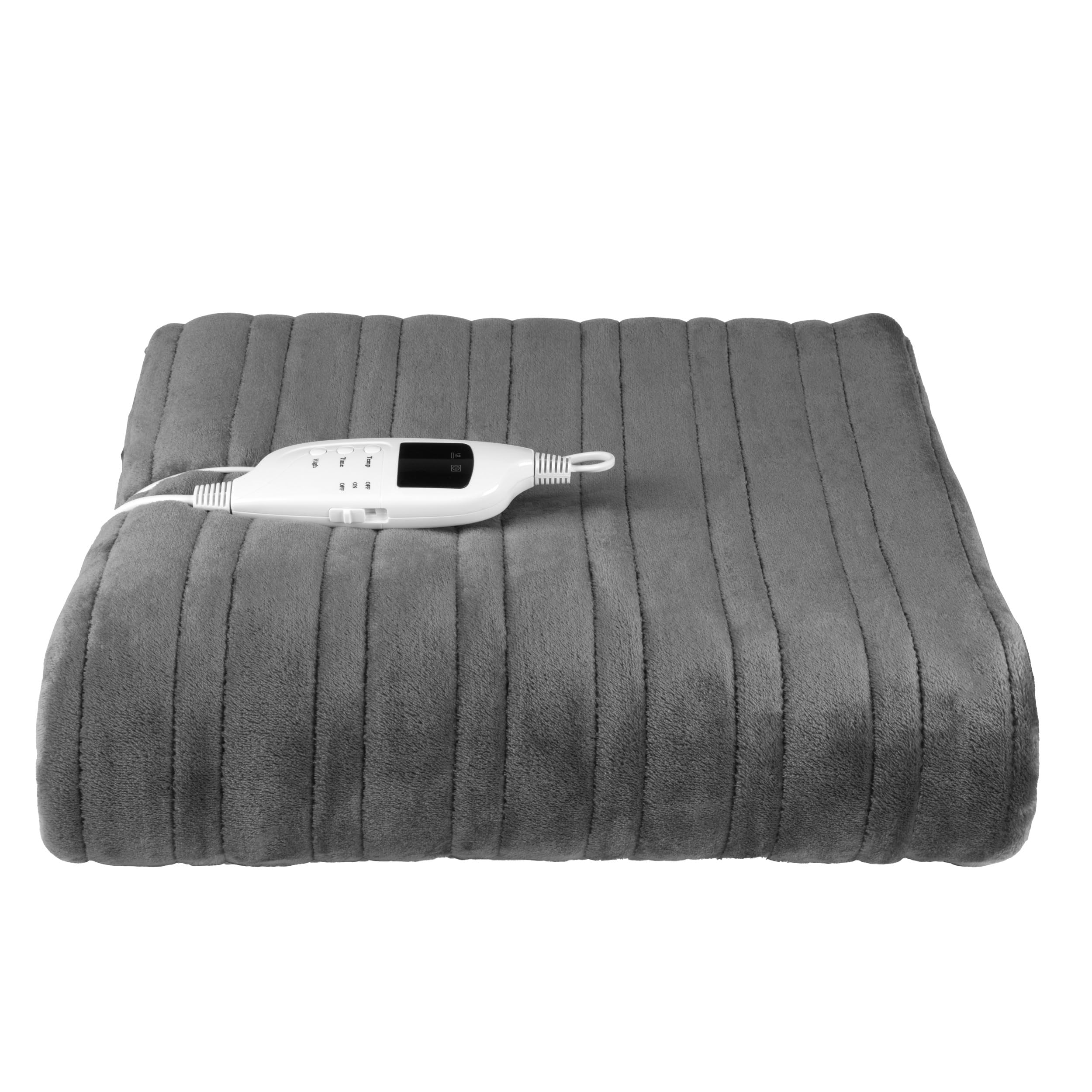 Kleeneze KL3738 Heated Blanket Throw – Electric Over Blanket, Soft Flannel Fleece, Remot...