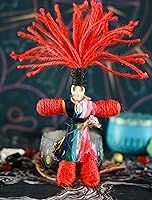 Vista 1 de Muñeca vudú hecha a mano, cuerda de cáñamo real, envuelta en calavera, brujas de terror, regalos para Halloween, cumpleaños, Navidad, fiesta