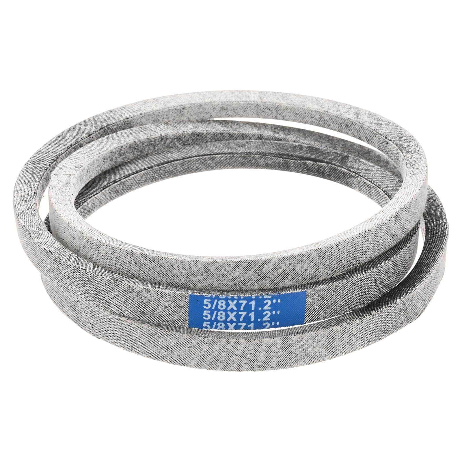 M METERXITY 5/8 x 71.2 Inch Mower Deck Belt Lawnmower Drive Aramid Fiber Construction Garden Mower Transmission Belt Durable Replacement for Most Lawnmowers Gray