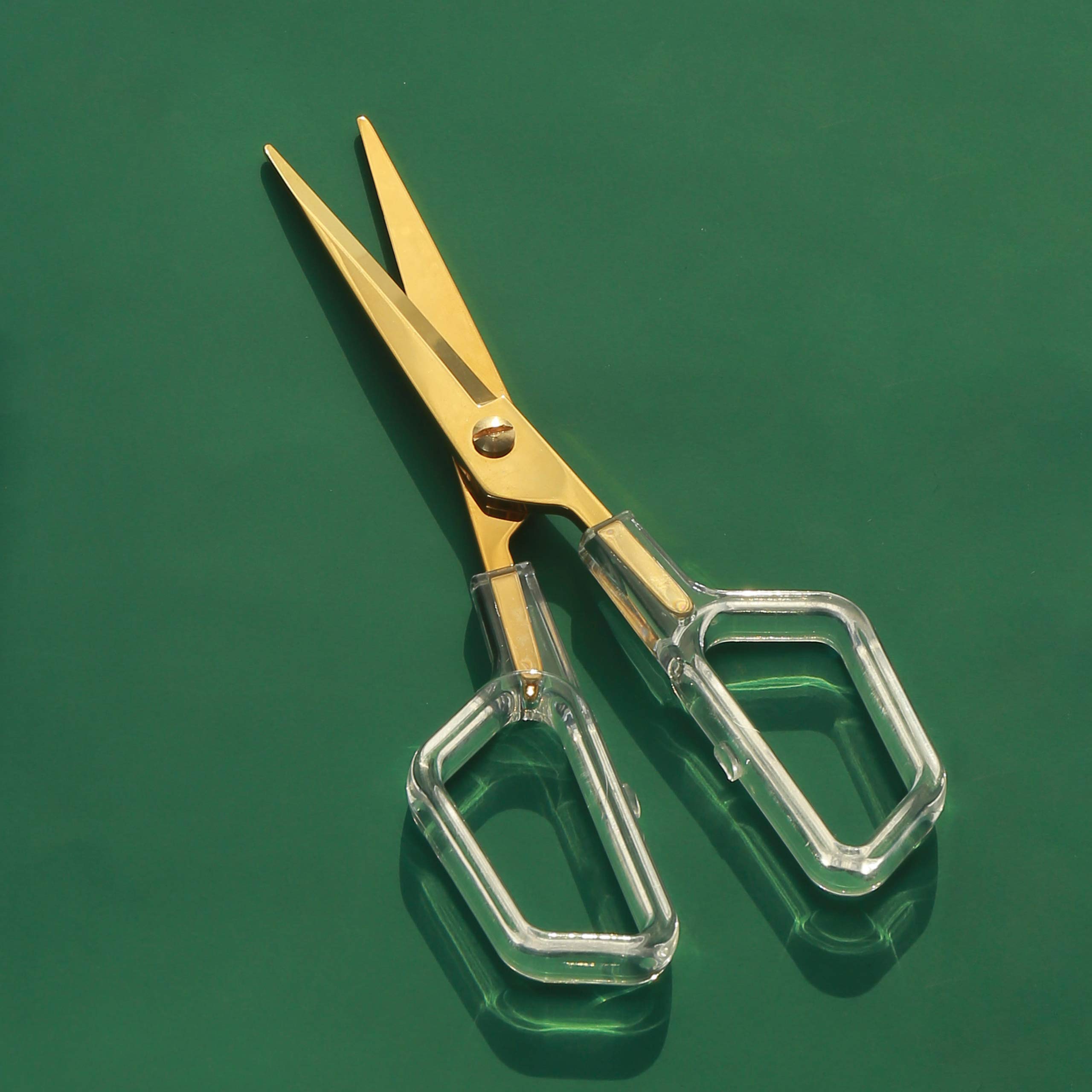 Ciseaux Polyvalents élégants En Acrylique Arc-en-ciel En Acier