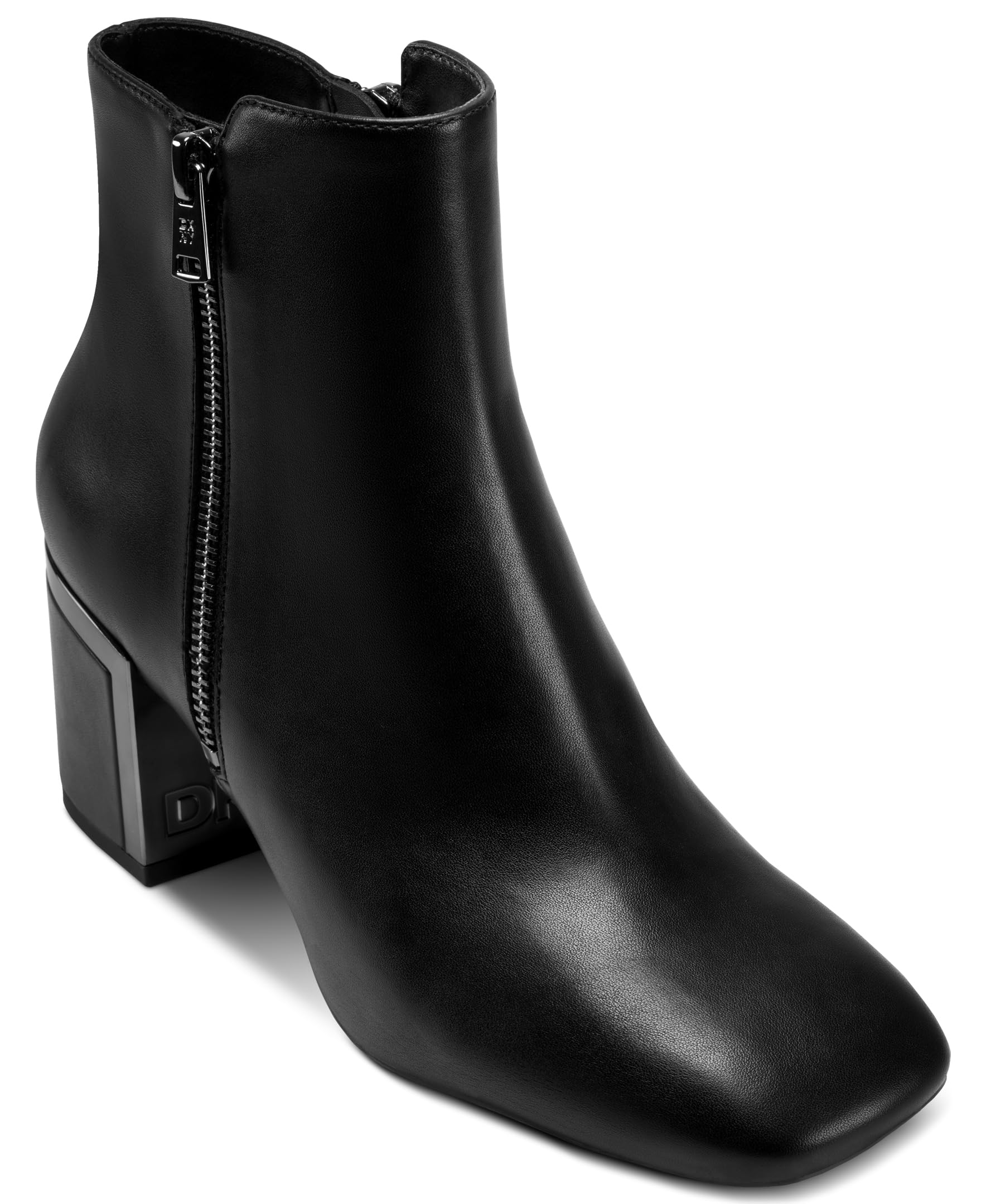 DKNY womens Kylah Heeled Bootie With Side Zippers