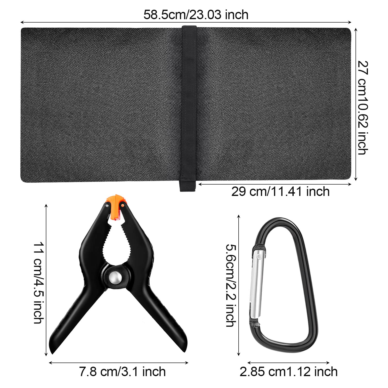 12 Sets Schwere Fotografie Sandsack Sets mit Fotografie Gewichtsbeutel, Federklemmen, Boom Halterungen, Fotografie Stativ Ständer Sport Outdoor Fotovideo für feste Halterungen