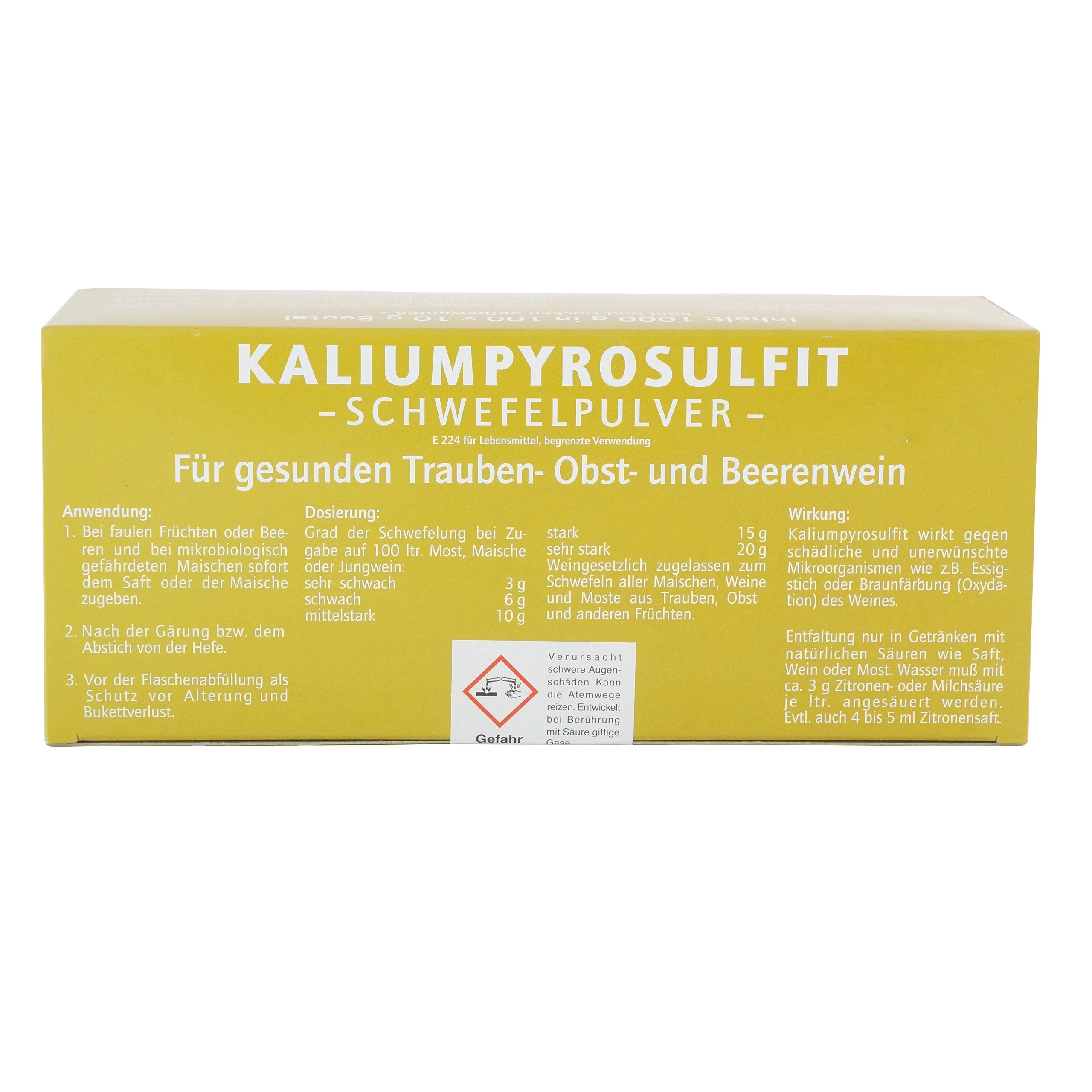VINA Kaliumpyrosulfit 100x10 Gramm