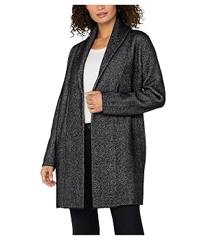 Liverpool womens Long Sleeve Open Knit Shawl Sweater Coat