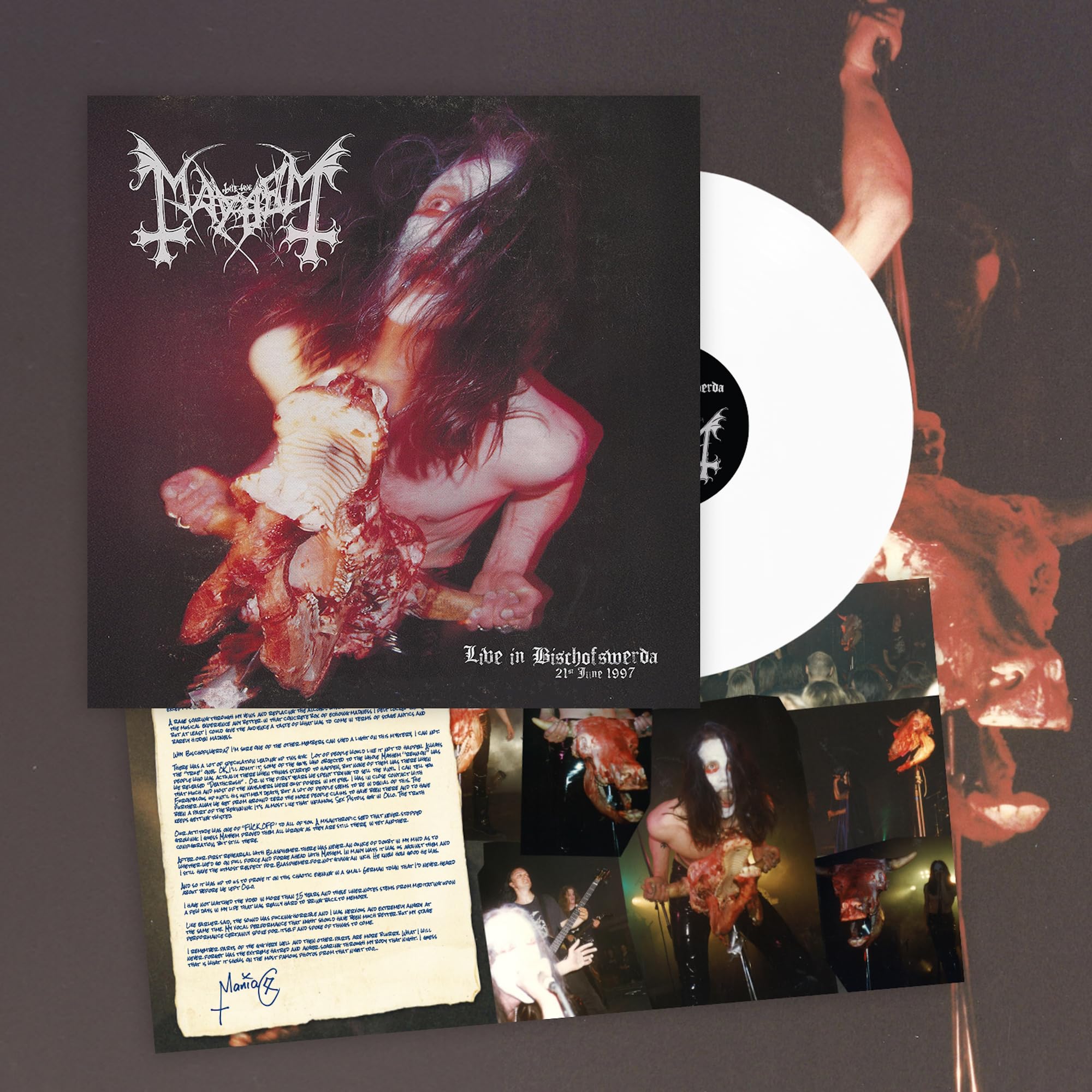 Mayhem Live In Bischofswerde (21St June 1997) White Limited Color Vinyl LP