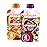 HAPPYTOT Organics Stage 4 Baby Food Pouches, Gluten Free, Vegan Snack, Love My Veggies, Fruit & Veggie Puree, Variety Pack, 4.22 Ounce (Pack of 16), Amazon Exclusive